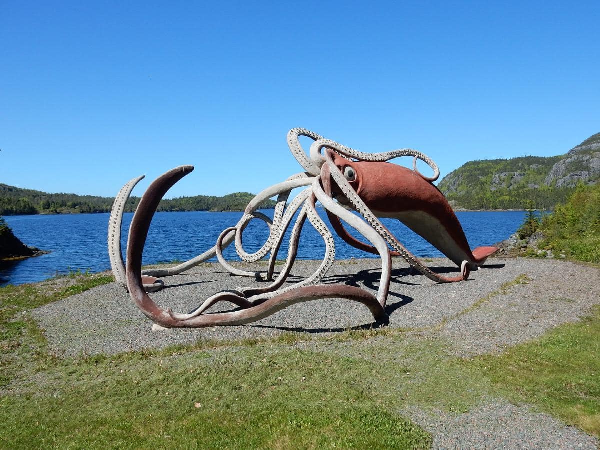 Sculpture de calamar